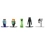 MINECRAFT Zestaw 20 Metalowych Figurek Seria 5